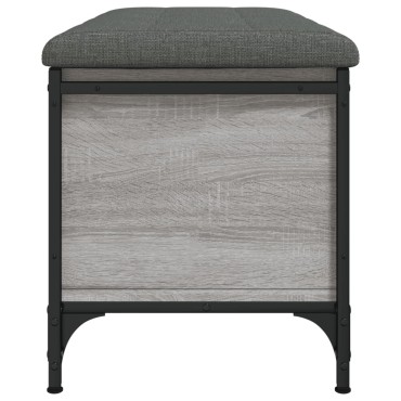 vidaXL Παγκάκι Αποθήκευσης Γκρι Sonoma 82x42x45cm Επεξεργασμένο Ξύλο 1 τεμ.