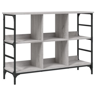 vidaXL Μπουφές Γκρι Sonoma 102x32x73,5cm από Επεξεργασμένο Ξύλο 1 τεμ.