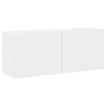 vidaXL Ντουλάπι Τοίχου Τηλεόρασης Λευκό 100x30x41cm