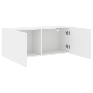 vidaXL Ντουλάπι Τοίχου Τηλεόρασης Λευκό 100x30x41cm