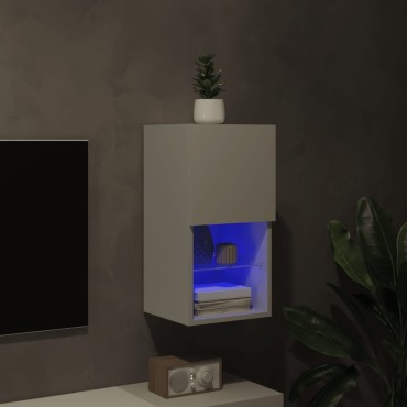 vidaXL Ντουλάπι Τηλεόρασης με LED Λευκό 30,5x30x60cm