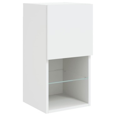 vidaXL Ντουλάπι Τηλεόρασης με LED Λευκό 30,5x30x60cm