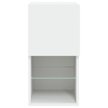 vidaXL Ντουλάπι Τηλεόρασης με LED Λευκό 30,5x30x60cm