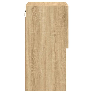 vidaXL Έπιπλο Τηλεόρασης με LED Sonoma Δρυς 30,5x30x60cm