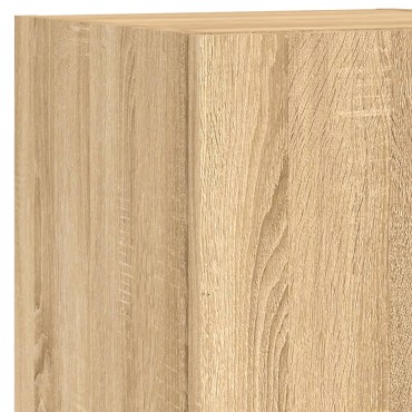 vidaXL Έπιπλο Τηλεόρασης με LED Sonoma Δρυς 30,5x30x102cm