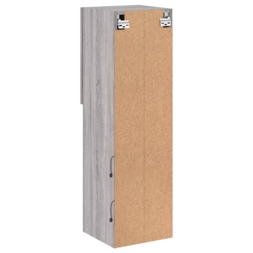 vidaXL Έπιπλο Τηλεόρασης με LED Γκρι Sonoma 30,5x30x102cm