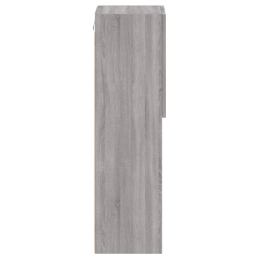 vidaXL Έπιπλο Τηλεόρασης με LED Γκρι Sonoma 30,5x30x102cm