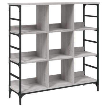 vidaXL Ραφιέρα Γκρι Sonoma 102x32x103,5cm από Επεξεργασμένο Ξύλο 1 τεμ.