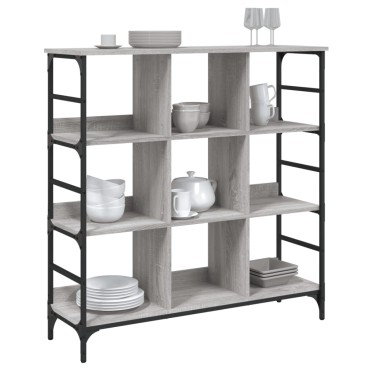 vidaXL Ραφιέρα Γκρι Sonoma 102x32x103,5cm από Επεξεργασμένο Ξύλο 1 τεμ.