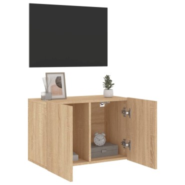 vidaXL Ντουλάπι Τοίχου Τηλεόρασης Sonoma Δρυς 60x30x41cm