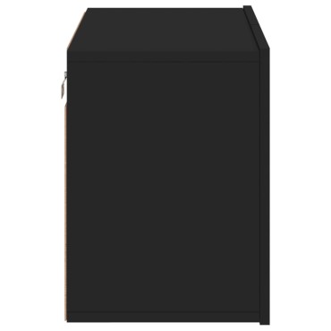vidaXL Ντουλάπι Τοίχου Τηλεόρασης Μαύρο 60x30x41cm