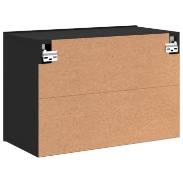 vidaXL Ντουλάπι Τοίχου Τηλεόρασης Μαύρο 60x30x41cm