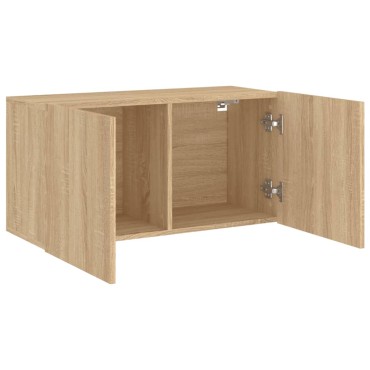 vidaXL Ντουλάπι Τοίχου Τηλεόρασης Sonoma Δρυς 80x30x41cm