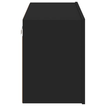 vidaXL Ντουλάπι Τοίχου Τηλεόρασης Μαύρο 80x30x41cm