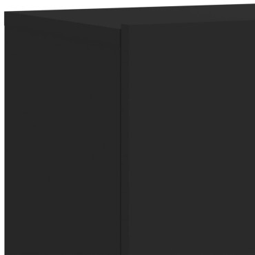 vidaXL Ντουλάπι Τοίχου Τηλεόρασης Μαύρο 80x30x41cm
