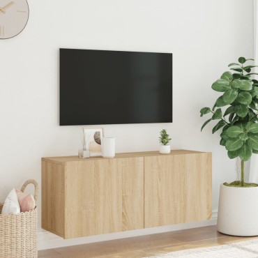 vidaXL Ντουλάπι Τοίχου Τηλεόρασης Sonoma Δρυς 100x30x41cm