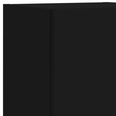 vidaXL Έπιπλο Τηλεόρασης με LED Μαύρο 30,5x30x102cm