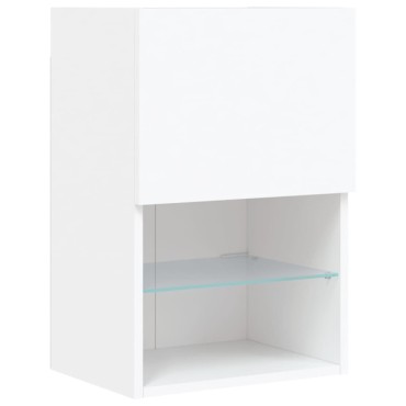 vidaXL Έπιπλο Τηλεόρασης με LED Λευκό 40,5x30x60cm