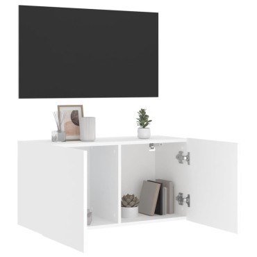 vidaXL Έπιπλο Τοίχου Τηλεόρασης Λευκό 80x30x41cm