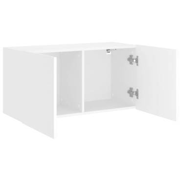 vidaXL Έπιπλο Τοίχου Τηλεόρασης Λευκό 80x30x41cm