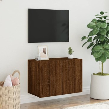 vidaXL Ντουλάπι Τοίχου Τηλεόρασης Καφέ Δρυς 60x30x41cm