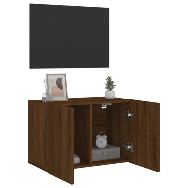 vidaXL Ντουλάπι Τοίχου Τηλεόρασης Καφέ Δρυς 60x30x41cm