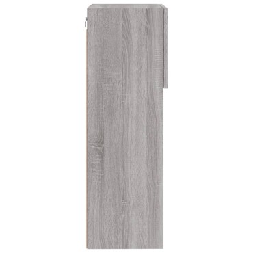 vidaXL Έπιπλο Τηλεόρασης με LED Γκρι Sonoma 40,5x30x90cm