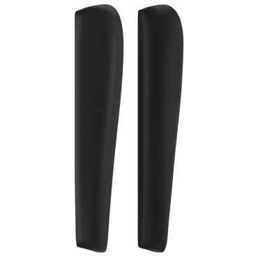 vidaXL Κεφαλάρι με Πτερύγια Μαύρο 103x23x118/128cm Συνθετικό Δέρμα 1 τεμ.
