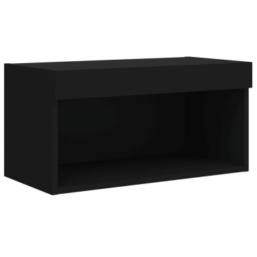 vidaXL Έπιπλο Τηλεόρασης με LED Μαύρο 60x30x30cm