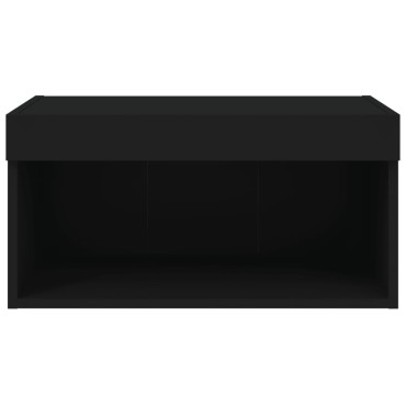vidaXL Έπιπλο Τηλεόρασης με LED Μαύρο 60x30x30cm