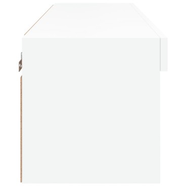 vidaXL Έπιπλο Τηλεόρασης με LED Λευκό 80x30x30cm
