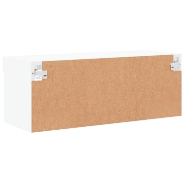 vidaXL Έπιπλο Τηλεόρασης με LED Λευκό 80x30x30cm