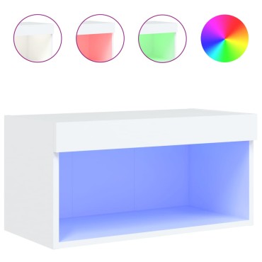 vidaXL Έπιπλο Τηλεόρασης με LED Λευκό 60x30x30cm