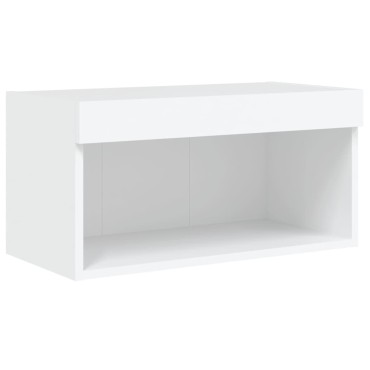 vidaXL Έπιπλο Τηλεόρασης με LED Λευκό 60x30x30cm