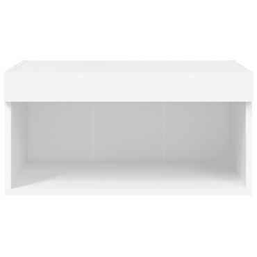 vidaXL Έπιπλο Τηλεόρασης με LED Λευκό 60x30x30cm