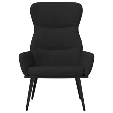 vidaXL Πολυθρόνα Relax Μαύρη Υφασμάτινη 70x77x94cm 1 τεμ.