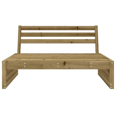 vidaXL Καναπές Κήπου Μεσαίος 120x80cm από Εμποτισμένο Ξύλο Πεύκου 1 τεμ. Γωνιακός