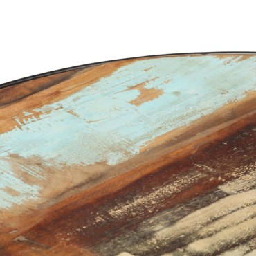 vidaXL Τραπέζι Σαλονιού Μαύρο 68x68x36cm Μασίφ Ανακυκλωμένο Ξύλο 1 τεμ.