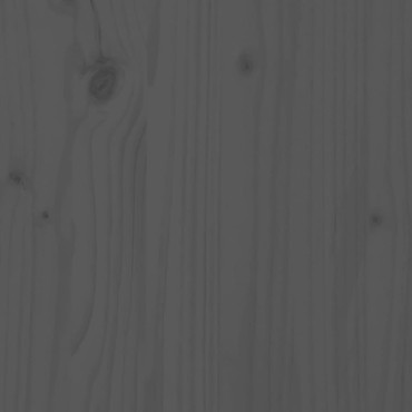 vidaXL Υποπόδιο Κήπου Γκρι 120x80cm από Μασίφ Ξύλο Πεύκου 1 τεμ. Γωνιακός