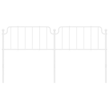 vidaXL Κεφαλάρι Λευκό Μεταλλικό 187x4x102cm 1 τεμ.