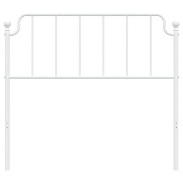 vidaXL Κεφαλάρι Λευκό Μεταλλικό 112x4x102cm 1 τεμ.