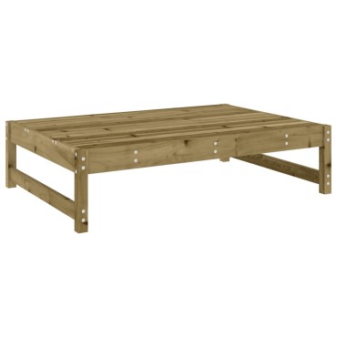 vidaXL Υποπόδιο Κήπου 120x80cm από Εμποτισμένο Ξύλο Πεύκου 1 τεμ. Γωνιακός