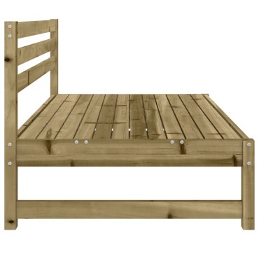 vidaXL Καναπέδες Κήπου Μεσαίοι 2 τεμ. 120x80cm Εμποτισμένο Ξύλο Πεύκου Διθέσιος