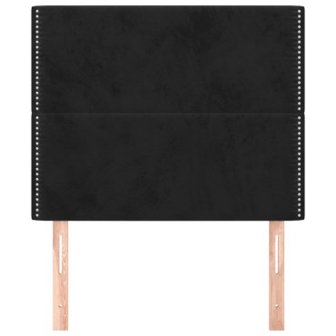 vidaXL Κεφαλάρια Κρεβατιού 2 τεμ. Μαύρα 80x5x78/88cm Βελούδινο