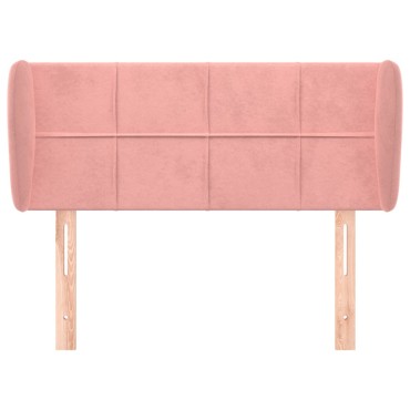 vidaXL Κεφαλάρι με Πτερύγια Ροζ 83x23x78/88cm Βελούδινο 1 τεμ.