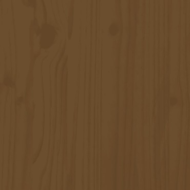vidaXL Ξαπλώστρα Μελί Καφέ 199,5x60x74cm από Μασίφ Ξύλο Πεύκου 1 τεμ.
