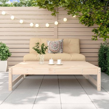 vidaXL Υποπόδιο Κήπου 120x80cm από Μασίφ Ξύλο Πεύκου 1 τεμ. Γωνιακός