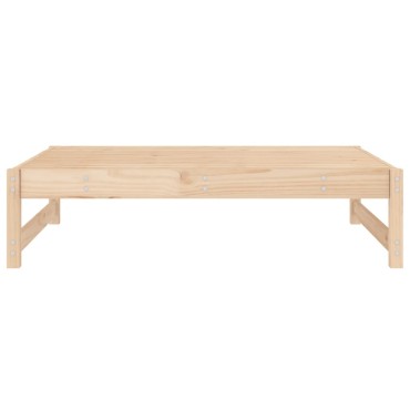 vidaXL Υποπόδιο Κήπου 120x80cm από Μασίφ Ξύλο Πεύκου 1 τεμ. Γωνιακός