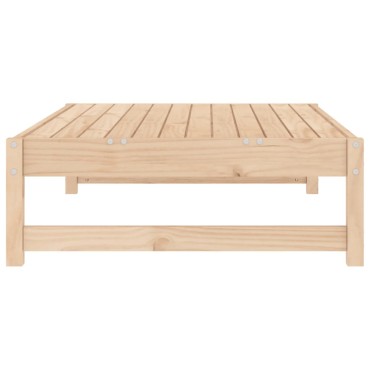vidaXL Υποπόδιο Κήπου 120x80cm από Μασίφ Ξύλο Πεύκου 1 τεμ. Γωνιακός