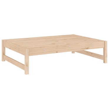 vidaXL Υποπόδιο Κήπου 120x80cm από Μασίφ Ξύλο Πεύκου 1 τεμ. Γωνιακός